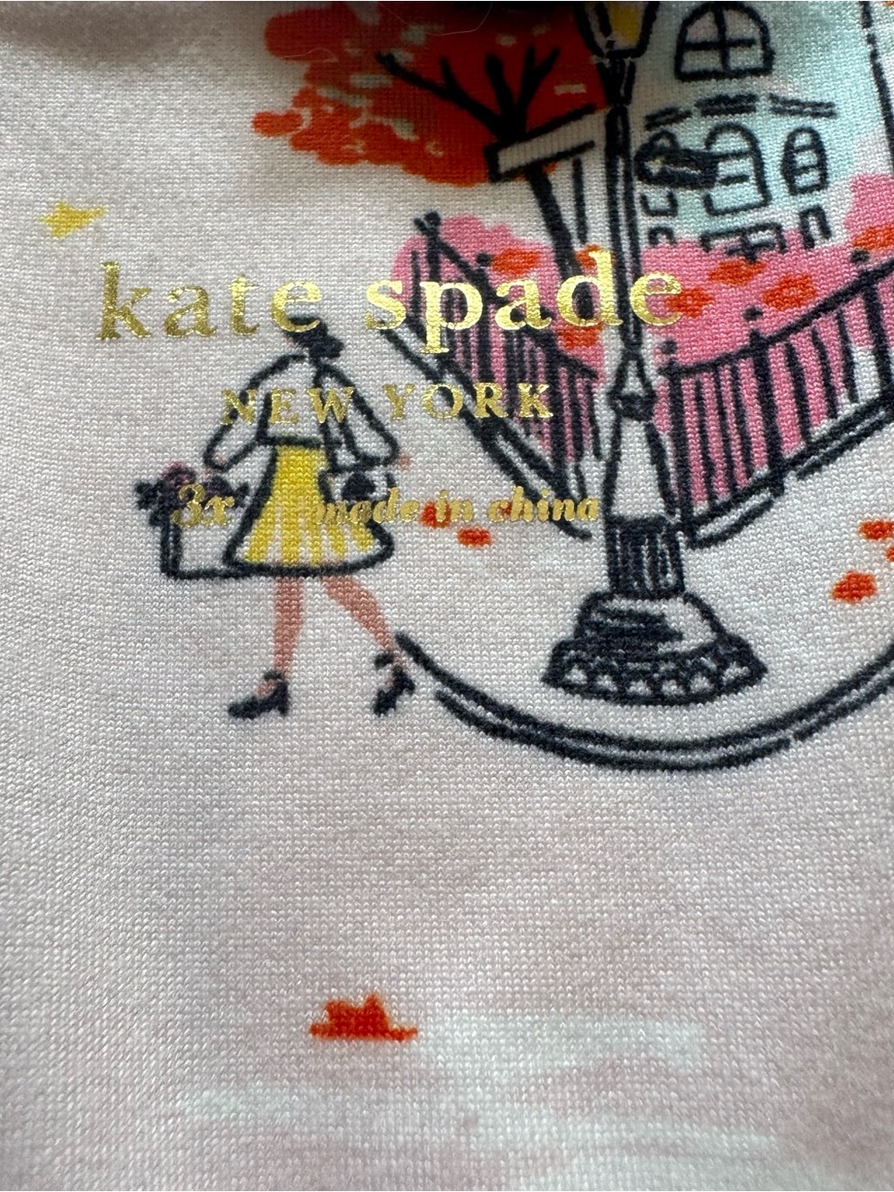 Kate Spade City Print 2-pc Pajama Set Women's 3XL - Picture 4 of 7